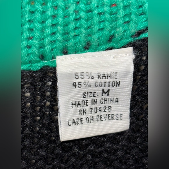 Sharon Young A Yull Yall Vintage holiday/western cardigan Rare find Medium - Picture 12 of 12